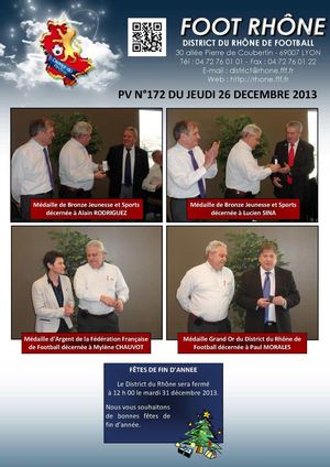 PV 172 du jeudi 26 décembre 2014