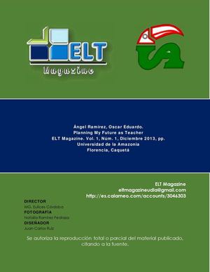 11. PLANNING MY FUTURE AS TEACHER -ESSAY. Oscar Eduardo Angel Ramirez. 