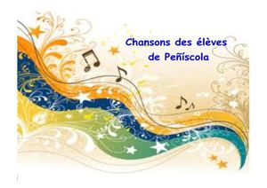 Les chansons de Peñíscola