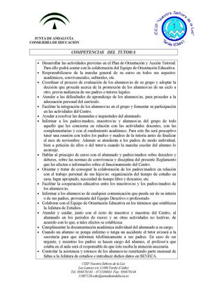 funciones del tutor