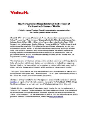 Yakult USA Expo West