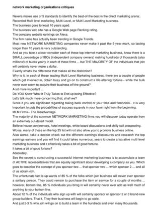 network marketing companies reviews - the best companies reviews