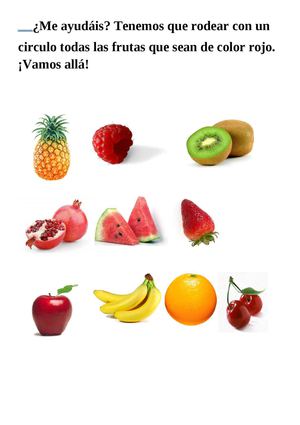 Frutas de colores