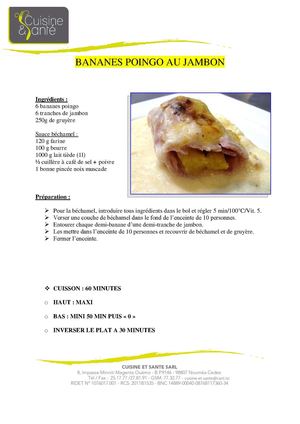BANANES POINGO AU JAMBON A L'OMNICUISEUR
