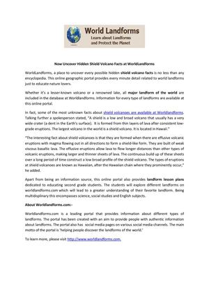 Now Uncover Hidden Shield Volcano Facts at WorldLandforms