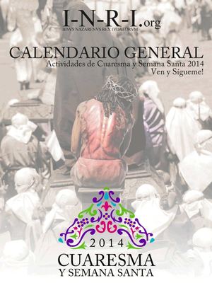 Calendario Cuaresma y Semana Santa 2014