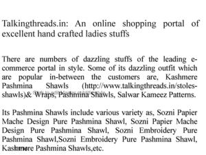Talkingthreads.in - An online shopping portal