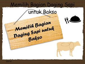 Memilih Bagian Daging Sapi Untuk Bakso