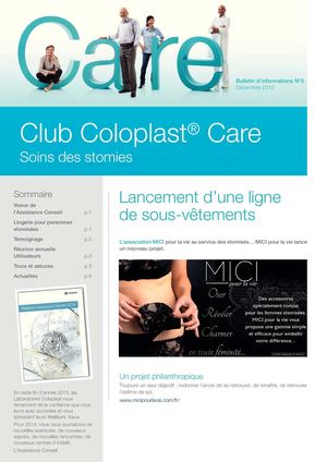 Bulletin du Club Coloplast Care - Soins des stomies