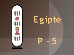 Els nens de P-5 se'n van a Egipte