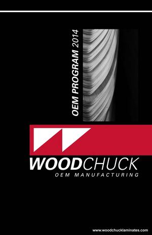 Woodchuck OEM skateboard manufacturing catalog 2014