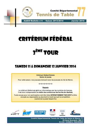CDTT77 - 2013-2014 - Critérium fédéral - Tour 3