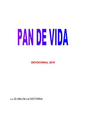 Devocional Pan de Vida 2010