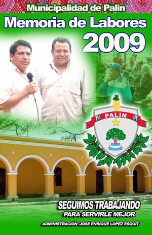 MEMORIA DE LABORES MUNICIPALIDAD DE PALÍN