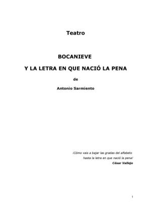 BOCANIEVE Y LA LETRA EN QUE NACIÓ LA PENA