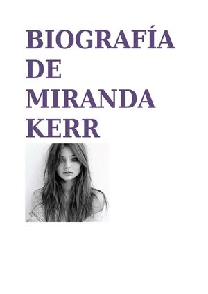 biografía de miranda kerr