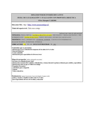 FICHA  DE CATALOGACIÓN Y  EVALUACIÓN CON PROPUESTA DIDÁCTICA  