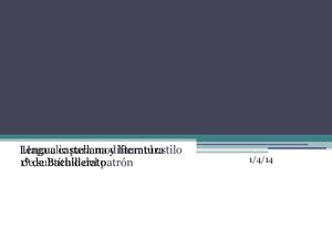 NARRACIÓN Y TEATRO RENACENTISTA