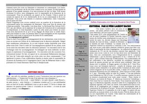 BÉTHARRAM À CŒUR OUVERT - 24/12/2013