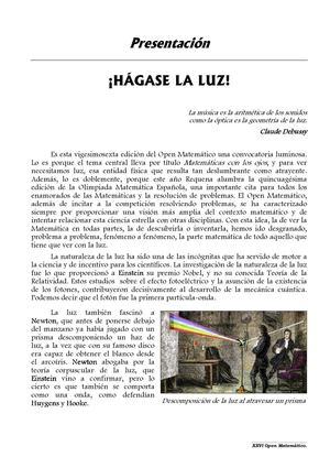 Presentación XXVI Open Matemático