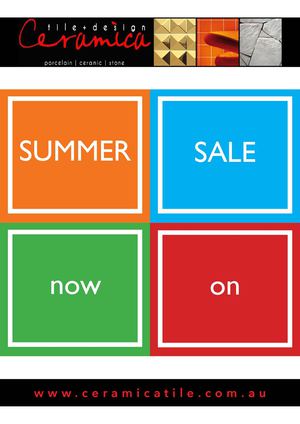 Ceramica Tile + Design, Adelaide—Summer Sale