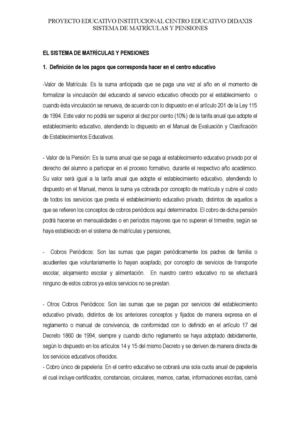 Sistema de matrículas y pensiones C.E Didaxis