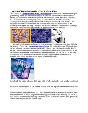 Calaméo - Analysis of Trace elements in Water & Waste Water