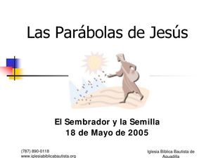 Las Parábolas de Jesús