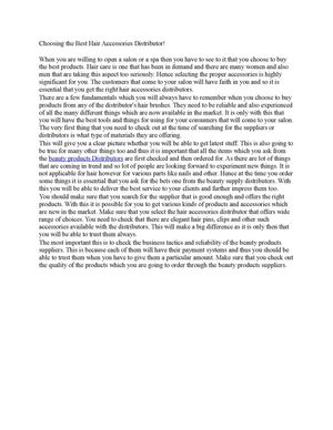 Choosing the Best Hair Accessories Distributor!