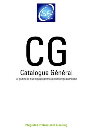 catalogue general materiel de nettoyage  S.F.C. 2014