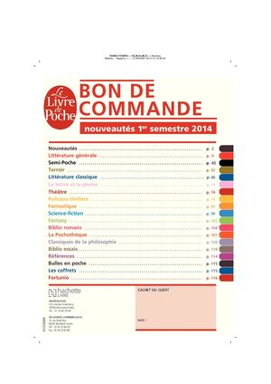 Catalogue 1er semestre 2014