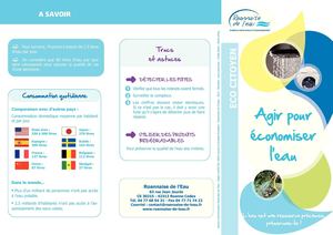 Dépliant agir pour économiser l'eau