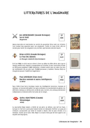 Littératures de l'imaginaire - Alinéa 37