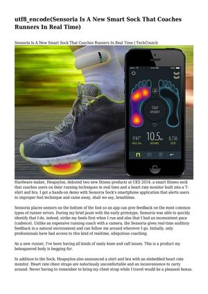 Sensoria Is A New Smart Sock That Coaches Runners In Real Time