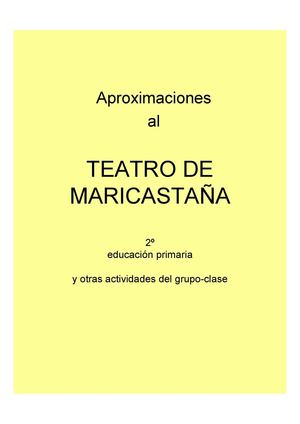 Aproximación al teatro de MariCastaña 2º EP