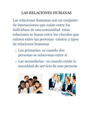 RELACIONES HUMANAS