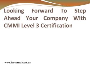 CMMI level 3 Documentation for CMMI Maturity Models