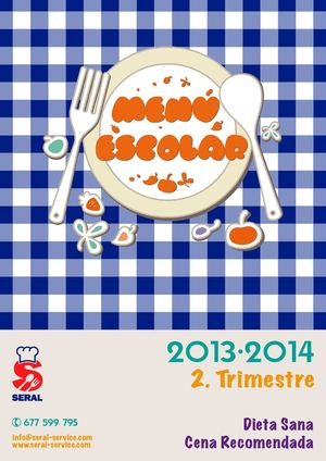 MENÚ 2º TRIMESTRE 13-14