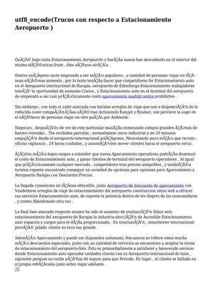 Trucos   con respecto a   Estacionamiento Aeropuerto 