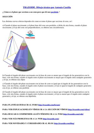 ejercicios resueltos de parabolas en dibujo tecnico