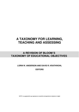 Taxonomía de bloom