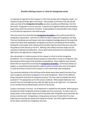 Calaméo - Benefits of hiring a lawyer or a firm for immigration needs