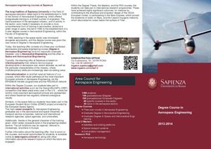 Degree Course in  Aerospace Engineering