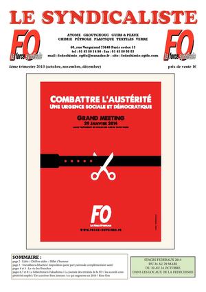 Le Syndicaliste - 4eme Trimestre 2013