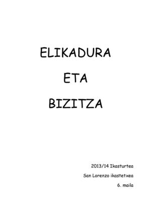 Elikadura eta bizitza