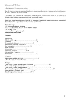 Plaquette de présentation