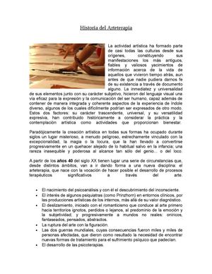 Historia del Arteterapia