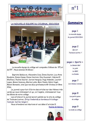 Journal n°1