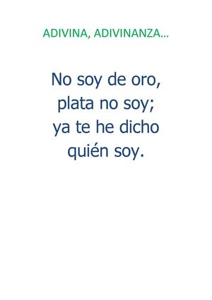 adivina, adivinanza