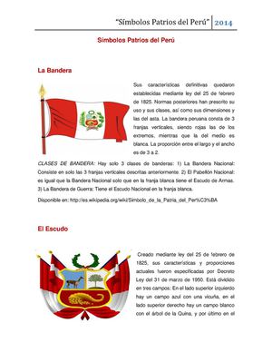 Símbolos Patrios del Perú